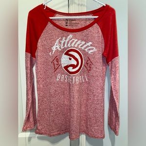 Atlanta Hawks NBA Basketball long sleeve T Shirt Sz Large